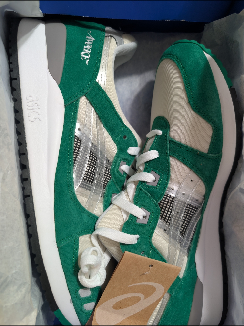 ASICS Green & Cream Gel-Classic Runner Sneakers